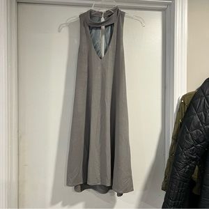 Snakeskin mini dress w cutout